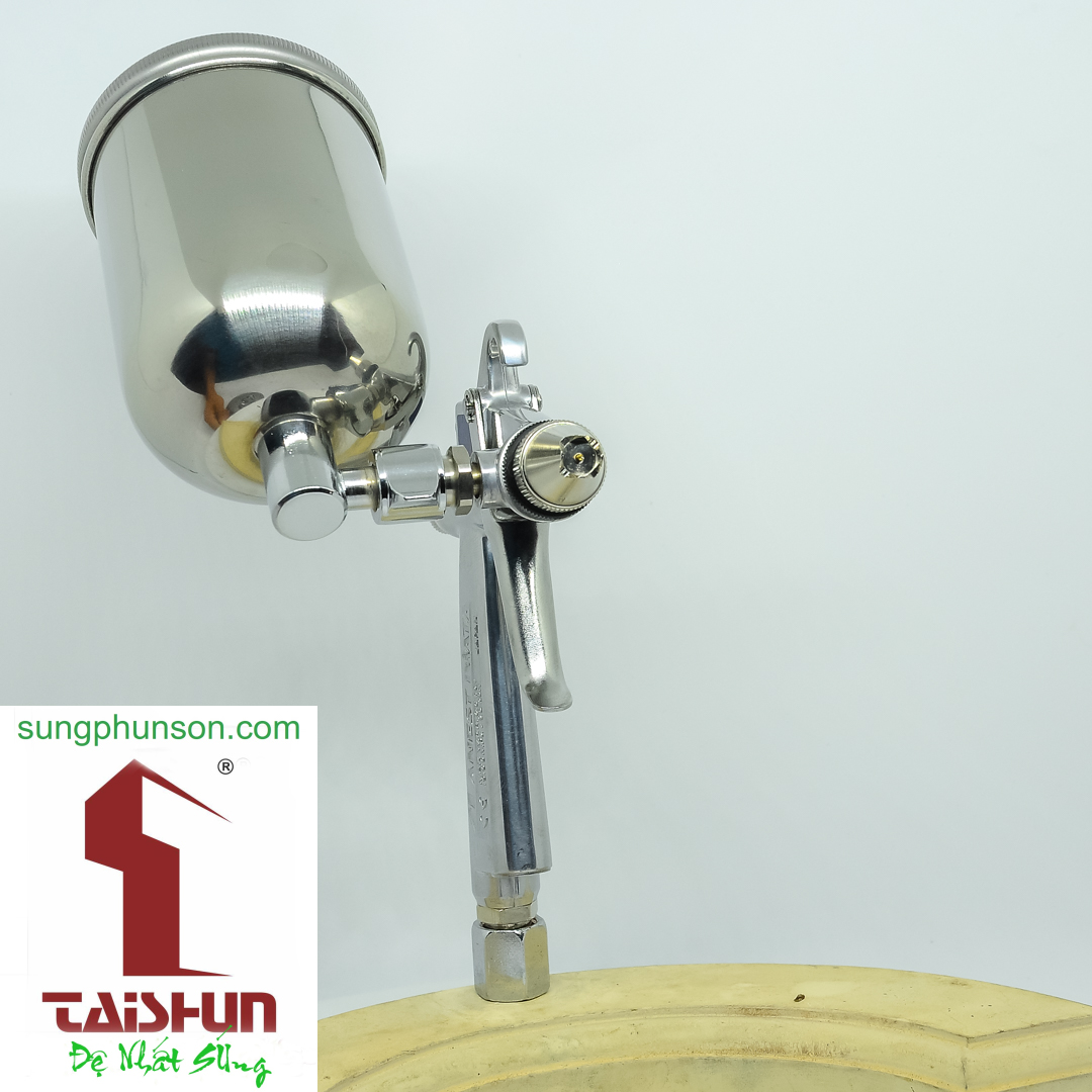 Súng phun sơn Anest Iwata RG-3L phun&nbsp; ra hình tròn